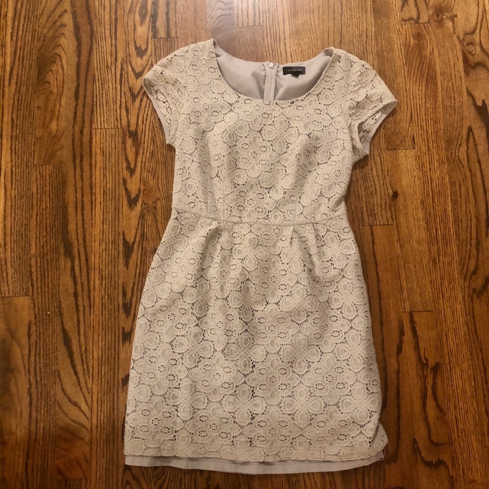 The Limited Grey Lace Dress